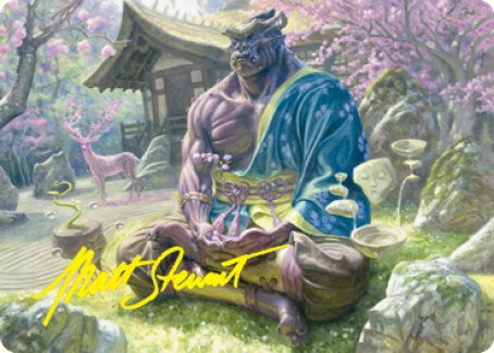 Kosei, Penitent Warlord Art Card (Gold-Stamped Signature) [Kamigawa: Neon Dynasty Art Series] | I Want That Stuff Brandon