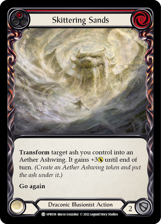 Skittering Sands (Red) [UPR036] (Uprising)  Rainbow Foil | I Want That Stuff Brandon