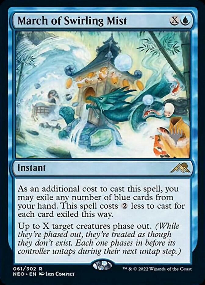 March of Swirling Mist (Promo Pack) [Kamigawa: Neon Dynasty Promos] | I Want That Stuff Brandon