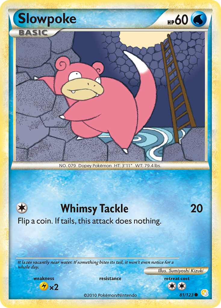 Slowpoke (81/123) [HeartGold & SoulSilver: Base Set] | I Want That Stuff Brandon