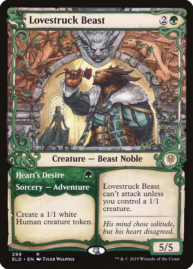 Lovestruck Beast // Heart's Desire (Showcase) [Throne of Eldraine] | I Want That Stuff Brandon