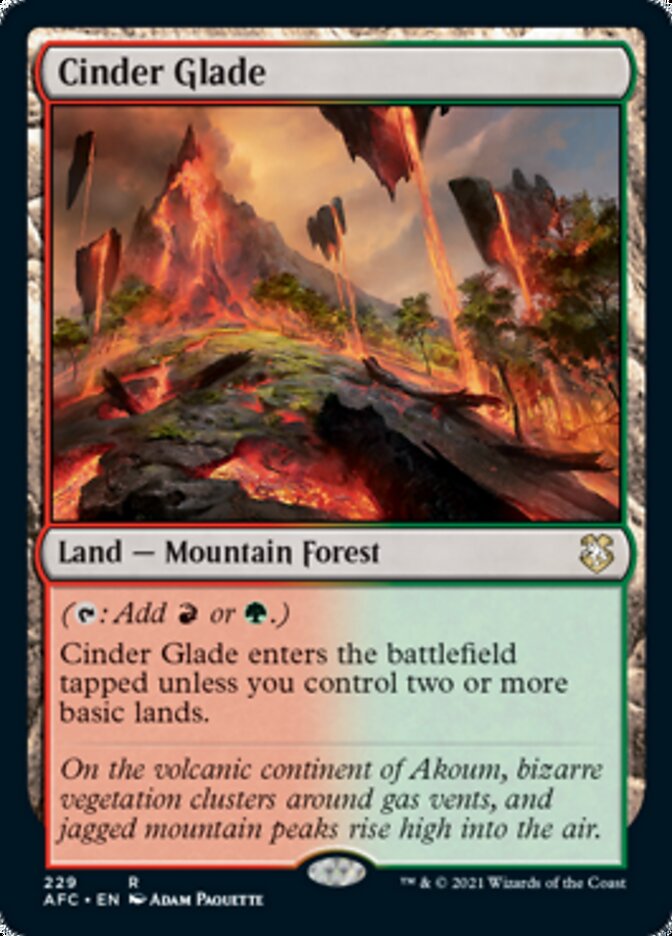 Cinder Glade [Dungeons & Dragons: Adventures in the Forgotten Realms Commander] | I Want That Stuff Brandon