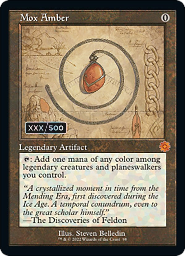 Mox Amber (Retro Schematic) (Serialized) [The Brothers' War Retro Artifacts] | I Want That Stuff Brandon