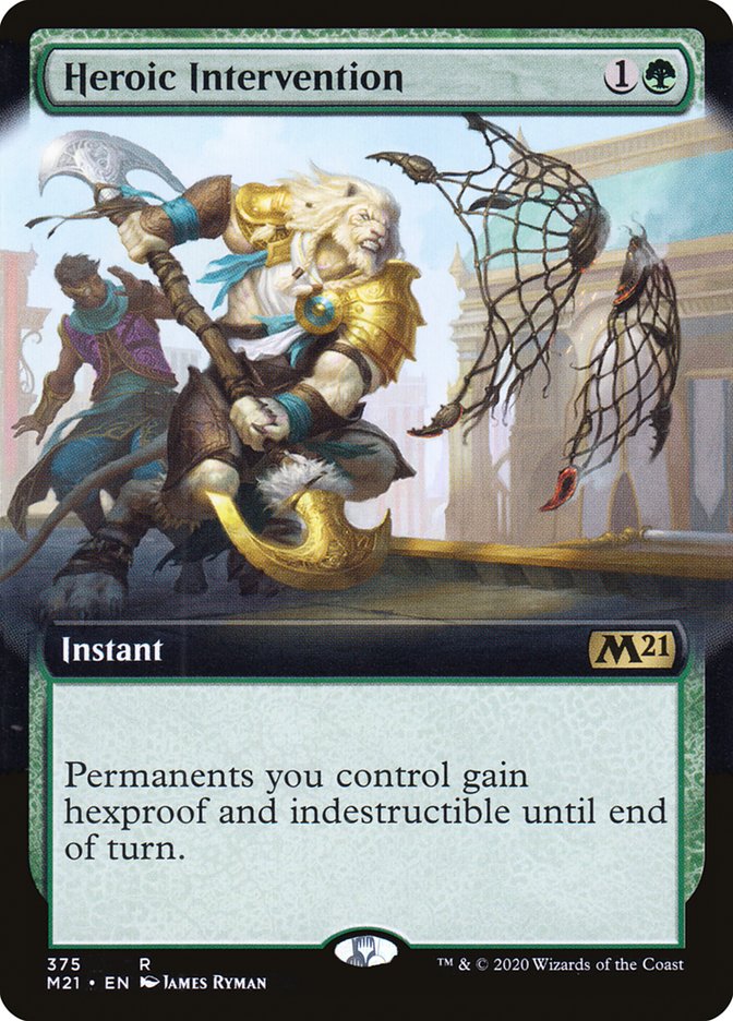 Heroic Intervention (Extended Art) [Core Set 2021] | I Want That Stuff Brandon