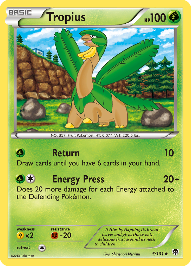 Tropius (5/101) [Black & White: Plasma Blast] | I Want That Stuff Brandon