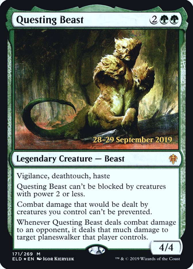 Questing Beast [Throne of Eldraine Prerelease Promos] | I Want That Stuff Brandon