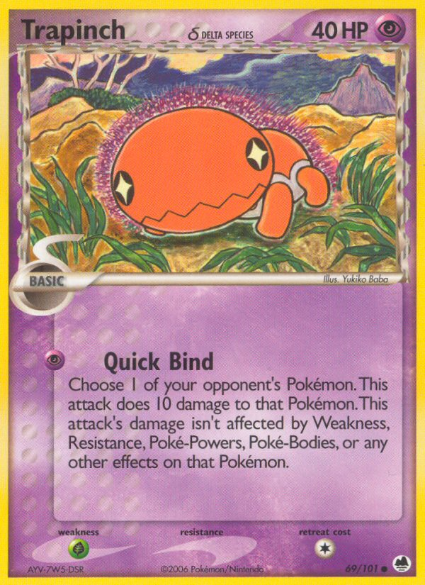 Trapinch (69/101) (Delta Species) [EX: Dragon Frontiers] | I Want That Stuff Brandon