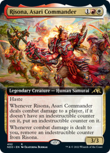 Risona, Asari Commander (Extended Art) [Kamigawa: Neon Dynasty] | I Want That Stuff Brandon