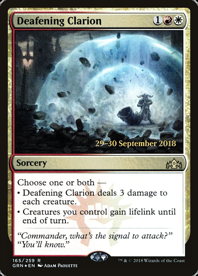 Deafening Clarion [Guilds of Ravnica Prerelease Promos] | I Want That Stuff Brandon