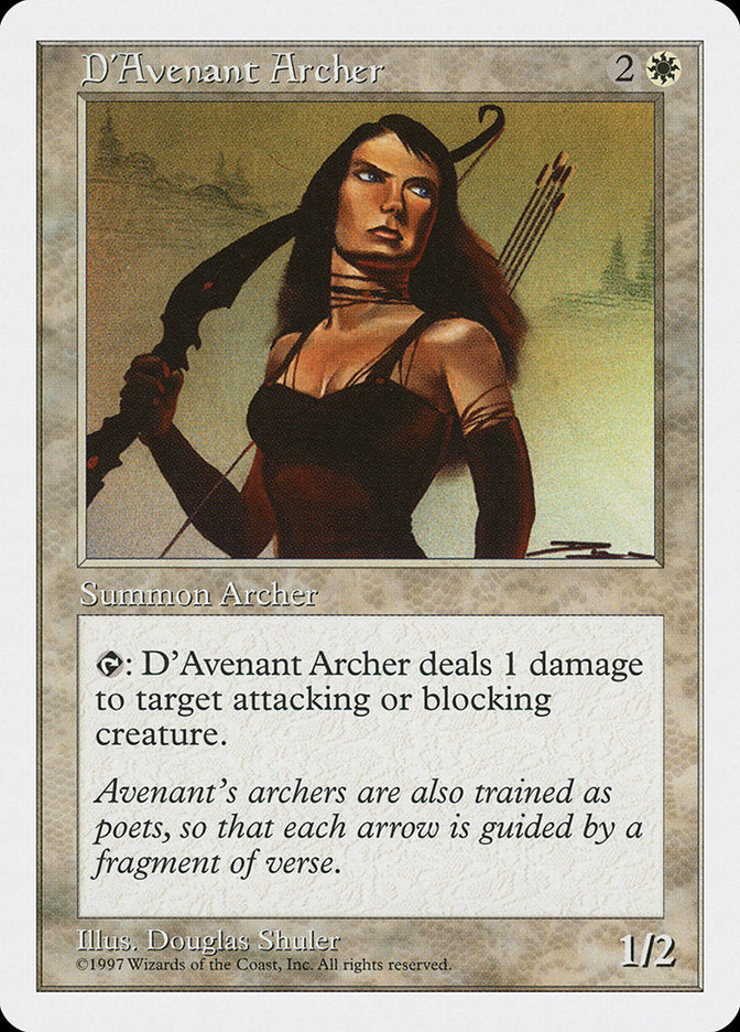 D'Avenant Archer [Fifth Edition] | I Want That Stuff Brandon