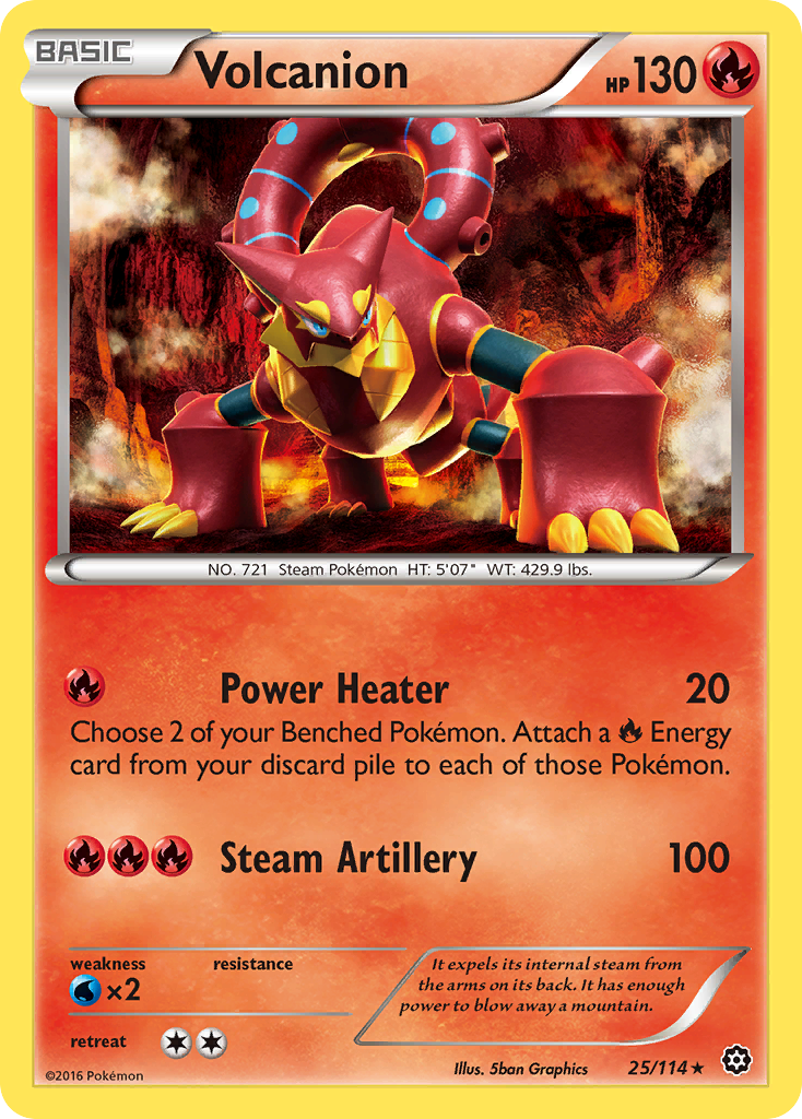 Volcanion (25/114) [XY: Steam Siege] | I Want That Stuff Brandon