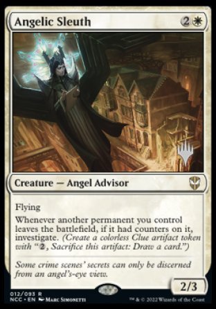 Angelic Sleuth (Promo Pack) [Streets of New Capenna Commander Promos] | I Want That Stuff Brandon