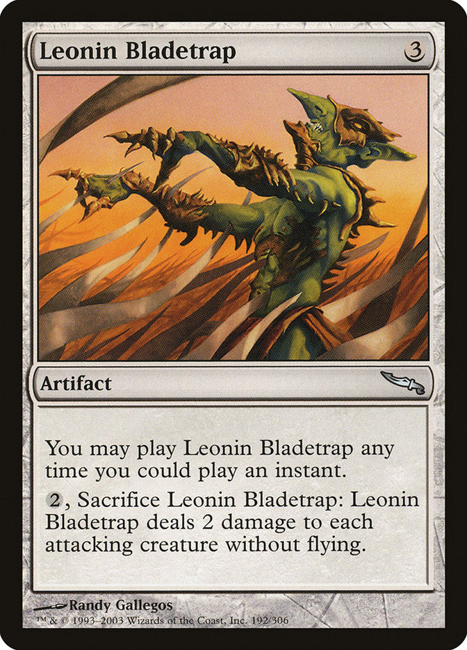 Leonin Bladetrap [Mirrodin] | I Want That Stuff Brandon