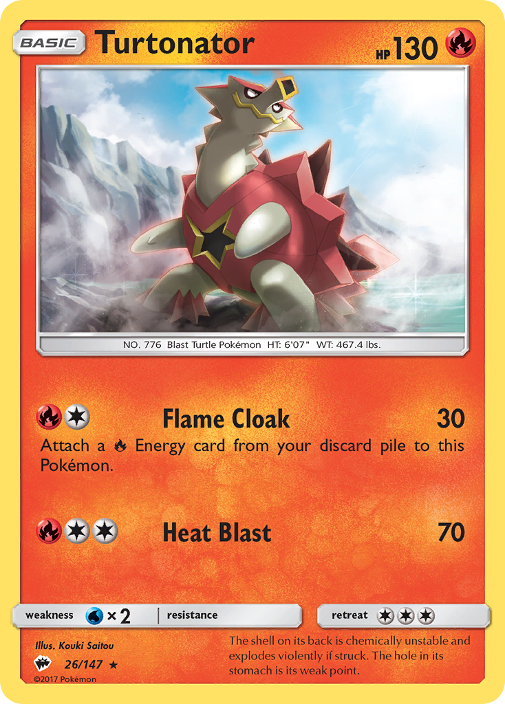 Turtonator (26/147) [Sun & Moon: Burning Shadows] | I Want That Stuff Brandon