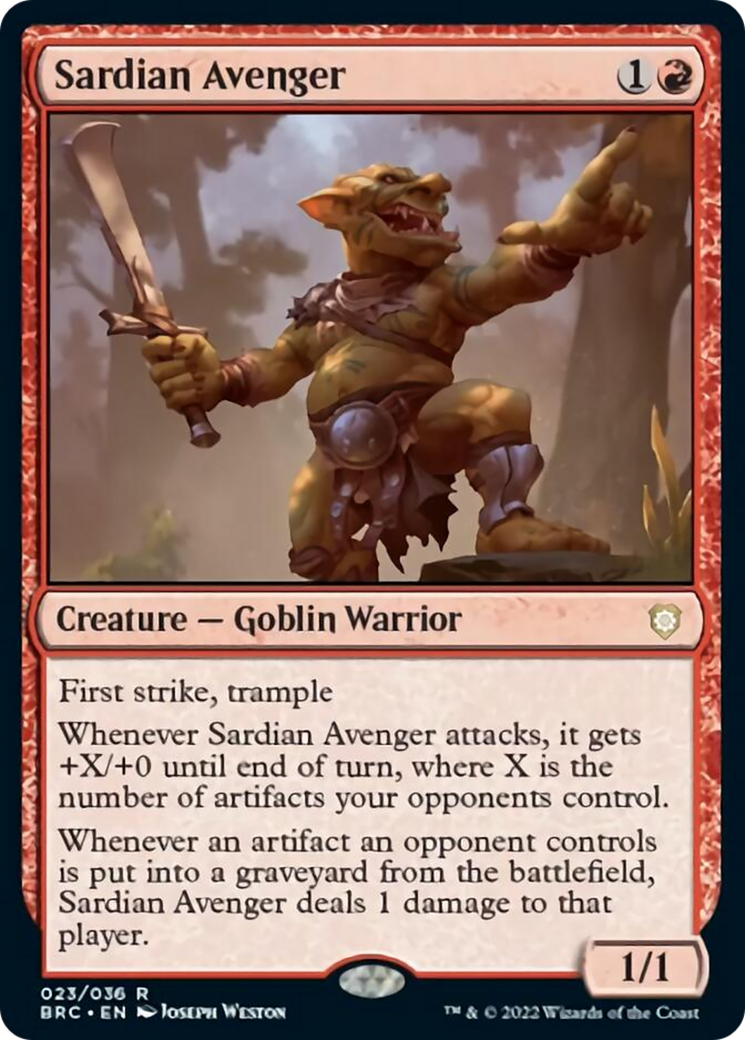 Sardian Avenger [The Brothers' War Commander] | I Want That Stuff Brandon