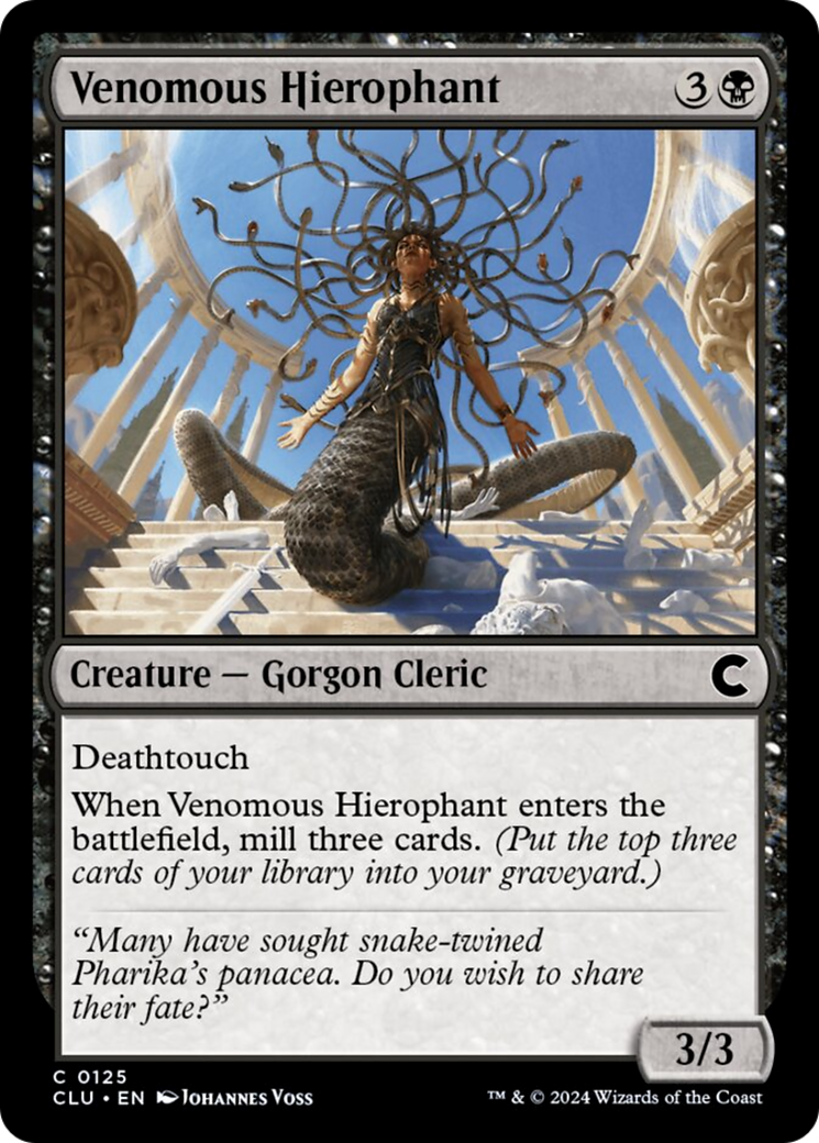 Venomous Hierophant [Ravnica: Clue Edition] | I Want That Stuff Brandon