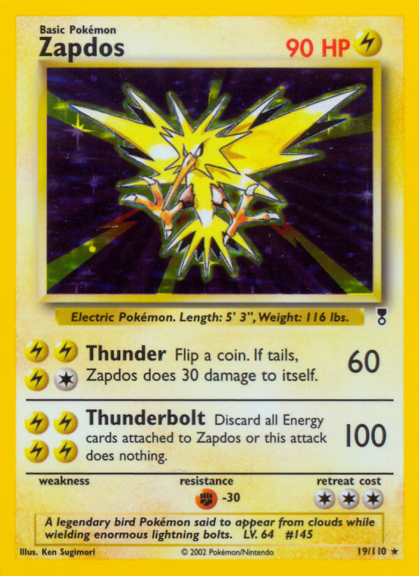 Zapdos (19/110) [Legendary Collection] | I Want That Stuff Brandon