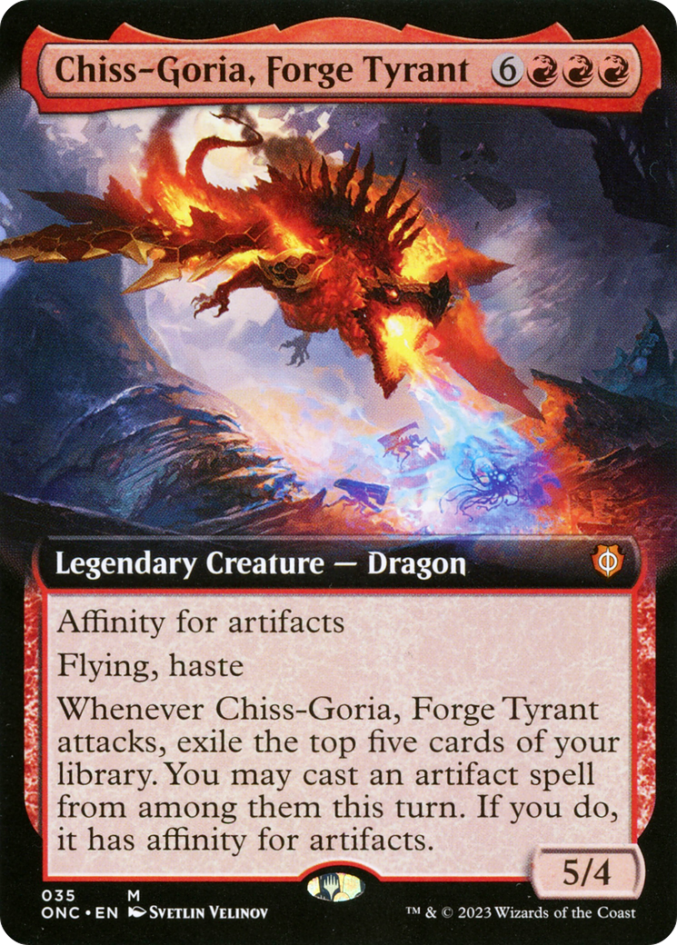Chiss-Goria, Forge Tyrant (Extended Art) [Phyrexia: All Will Be One Commander] | I Want That Stuff Brandon