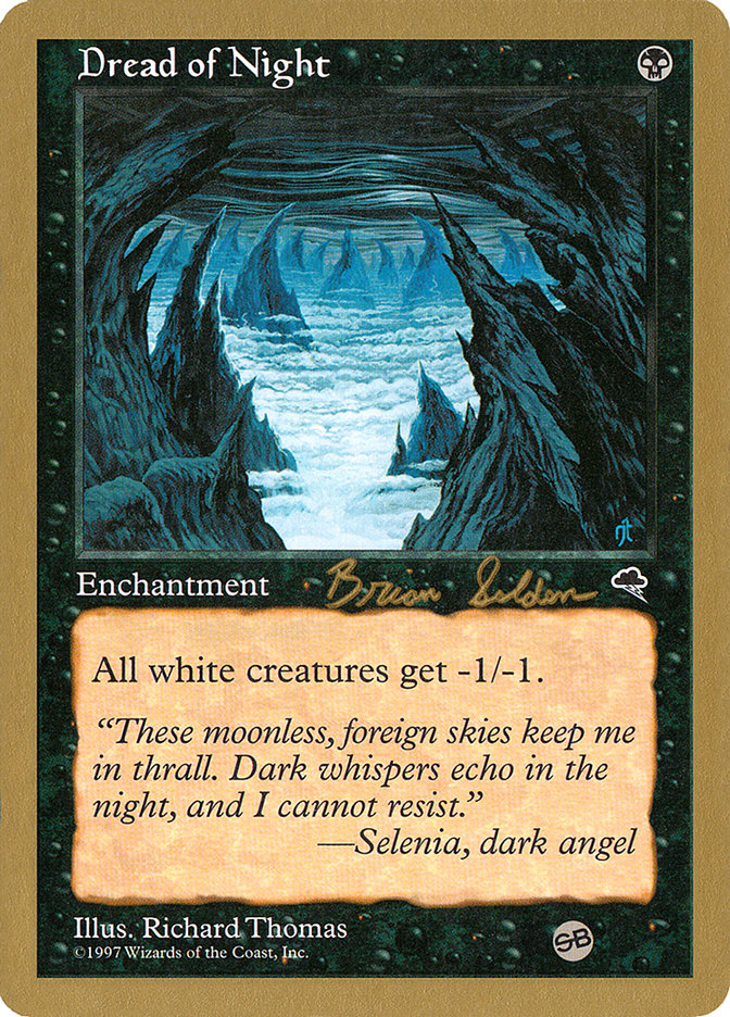 Dread of Night (Brian Selden) (SB) [World Championship Decks 1998] | I Want That Stuff Brandon