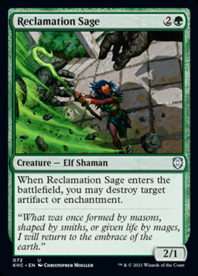 Reclamation Sage [Kaldheim Commander] | I Want That Stuff Brandon