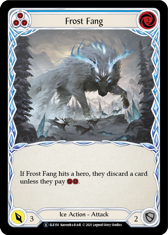 Frost Fang (Blue) [U-ELE150] Unlimited Rainbow Foil | I Want That Stuff Brandon