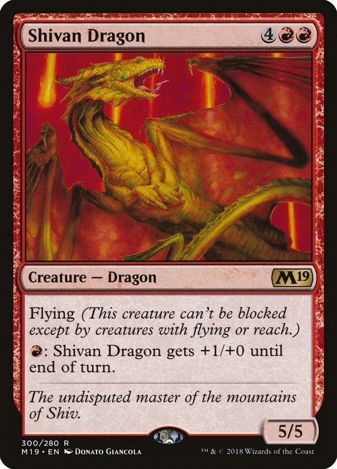 Shivan Dragon [Core Set 2019] | I Want That Stuff Brandon