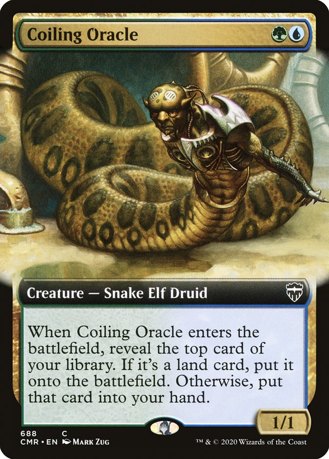 Coiling Oracle (Extended Art) [Commander Legends] | I Want That Stuff Brandon