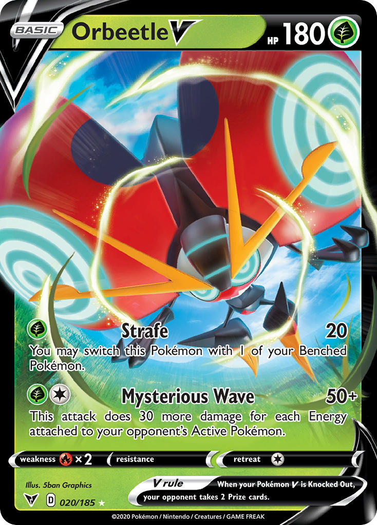 Orbeetle V (020/185) [Sword & Shield: Vivid Voltage] | I Want That Stuff Brandon