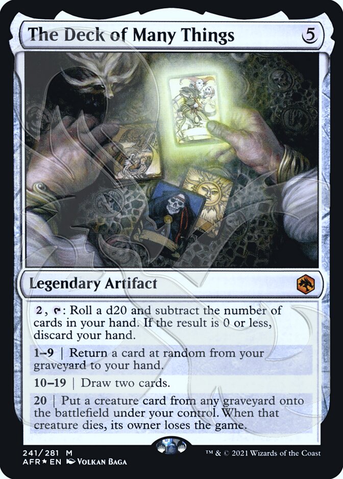 The Deck of Many Things (Ampersand Promo) [Dungeons & Dragons: Adventures in the Forgotten Realms Promos] | I Want That Stuff Brandon
