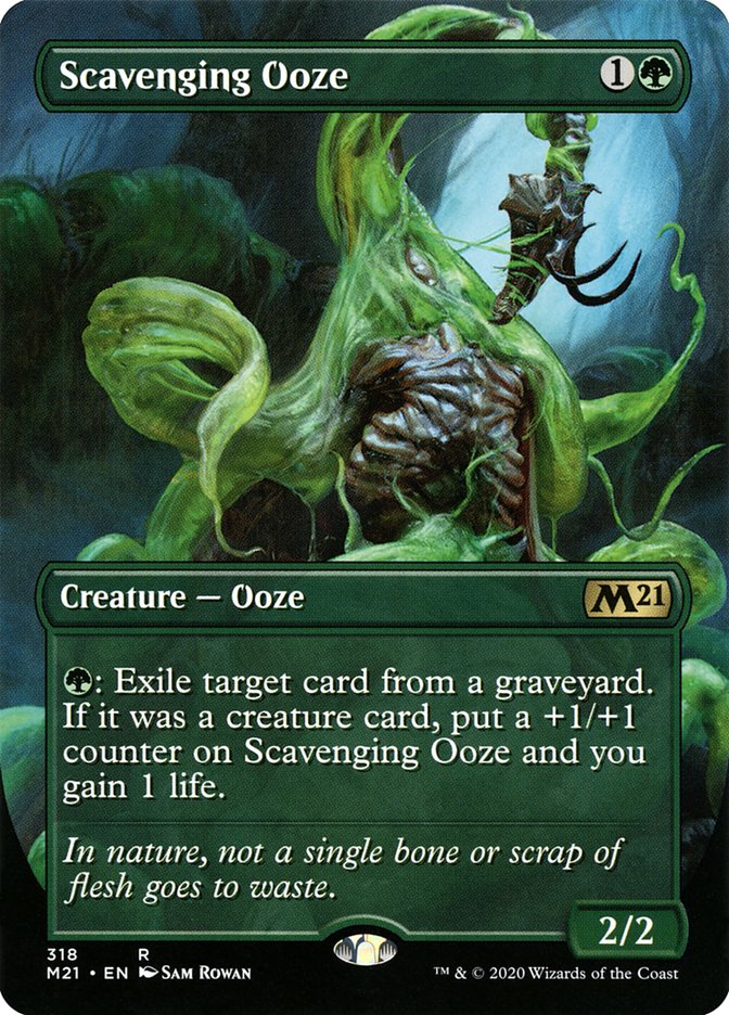 Scavenging Ooze (Borderless Alternate Art) [Core Set 2021] | I Want That Stuff Brandon