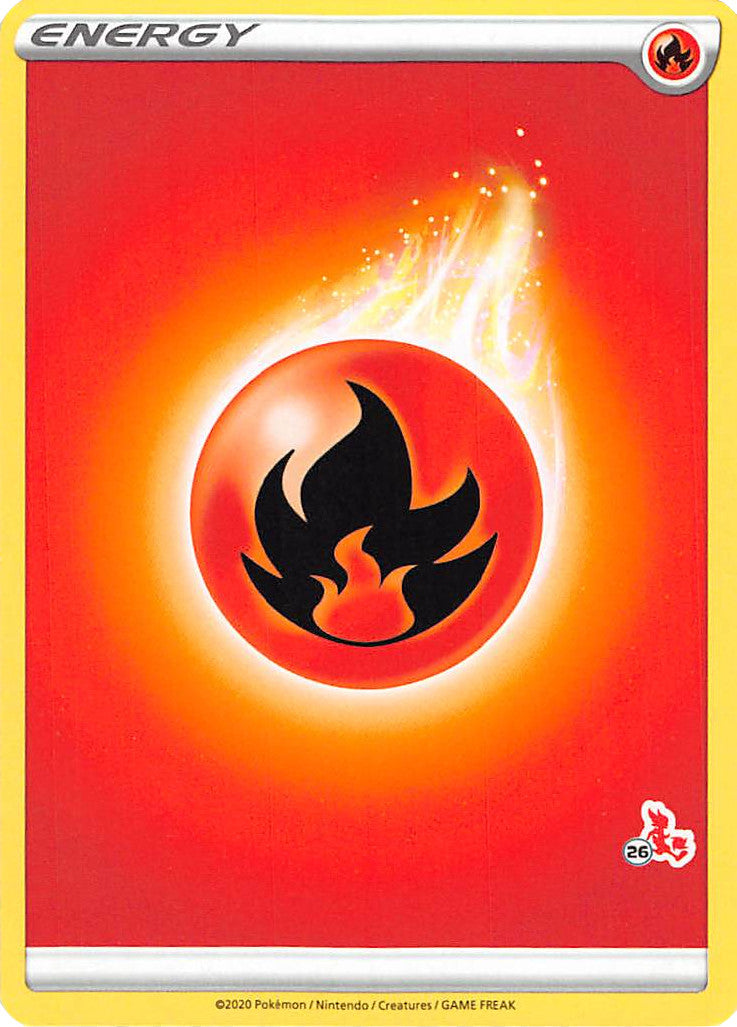 Fire Energy (Cinderace Stamp #26) [Battle Academy 2022] | I Want That Stuff Brandon