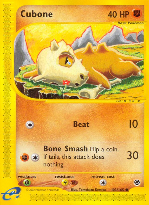 Cubone (103/165) [Expedition: Base Set] | I Want That Stuff Brandon