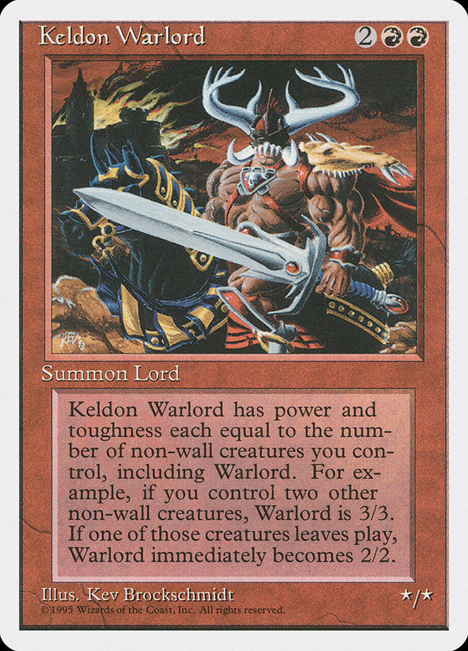 Keldon Warlord [Fourth Edition] | I Want That Stuff Brandon