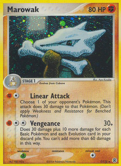 Marowak (7/112) [EX: FireRed & LeafGreen] | I Want That Stuff Brandon