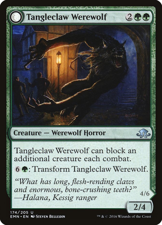 Tangleclaw Werewolf // Fibrous Entangler [Eldritch Moon] | I Want That Stuff Brandon