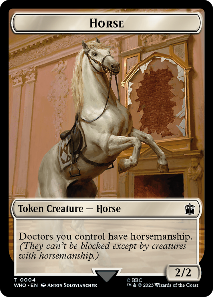 Horse // Food (0026) Double-Sided Token [Doctor Who Tokens] | I Want That Stuff Brandon