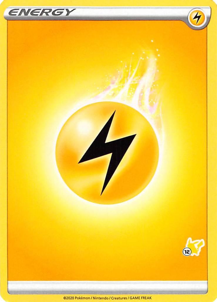 Lightning Energy (Pikachu Stamp #12) [Battle Academy 2022] | I Want That Stuff Brandon