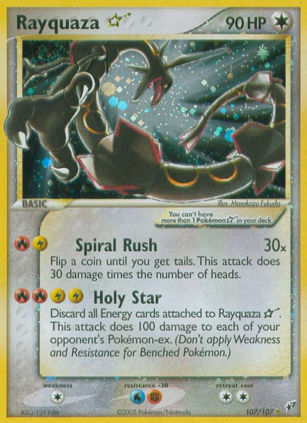 Rayquaza Star (107/107) [EX: Deoxys] | I Want That Stuff Brandon