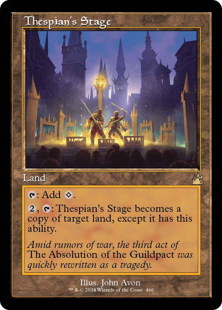 Thespian's Stage (Retro Frame) [Ravnica Remastered] | I Want That Stuff Brandon