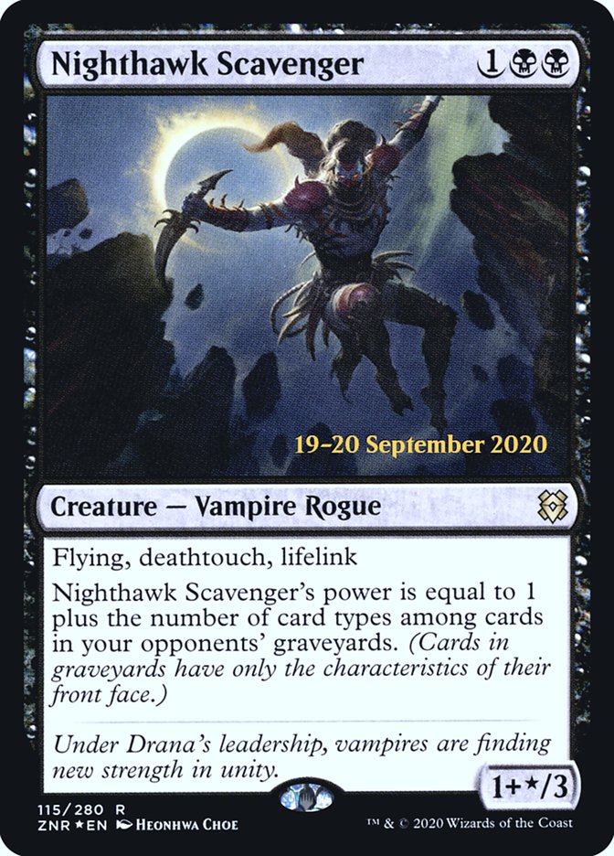 Nighthawk Scavenger [Zendikar Rising Prerelease Promos] | I Want That Stuff Brandon