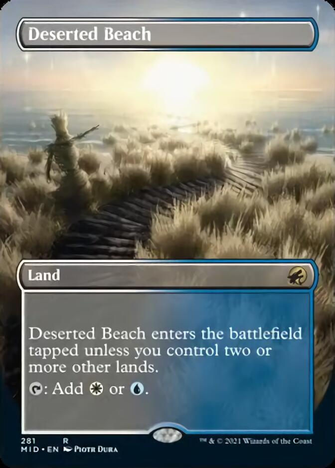 Deserted Beach (Borderless Alternate Art) [Innistrad: Midnight Hunt] | I Want That Stuff Brandon