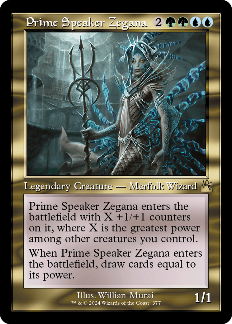 Prime Speaker Zegana (Retro Frame) [Ravnica Remastered] | I Want That Stuff Brandon