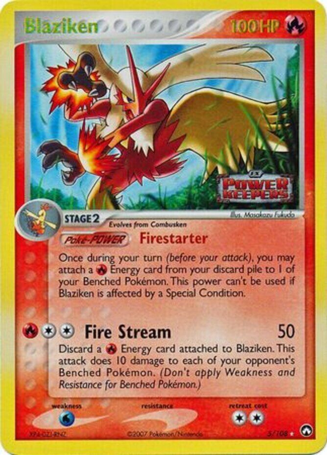 Blaziken (5/108) (Stamped) [EX: Power Keepers] | I Want That Stuff Brandon