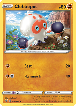 Clobbopus (100/185) [Sword & Shield: Vivid Voltage] | I Want That Stuff Brandon