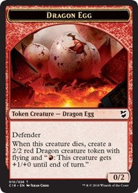 Dragon Egg // Dragon Double-Sided Token [Commander 2018 Tokens] | I Want That Stuff Brandon