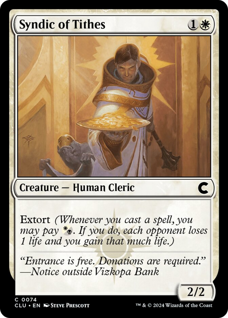 Syndic of Tithes [Ravnica: Clue Edition] | I Want That Stuff Brandon
