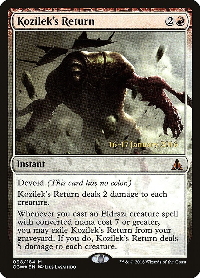 Kozilek's Return [Oath of the Gatewatch Prerelease Promos] | I Want That Stuff Brandon