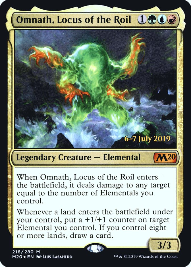 Omnath, Locus of the Roil [Core Set 2020 Prerelease Promos] | I Want That Stuff Brandon