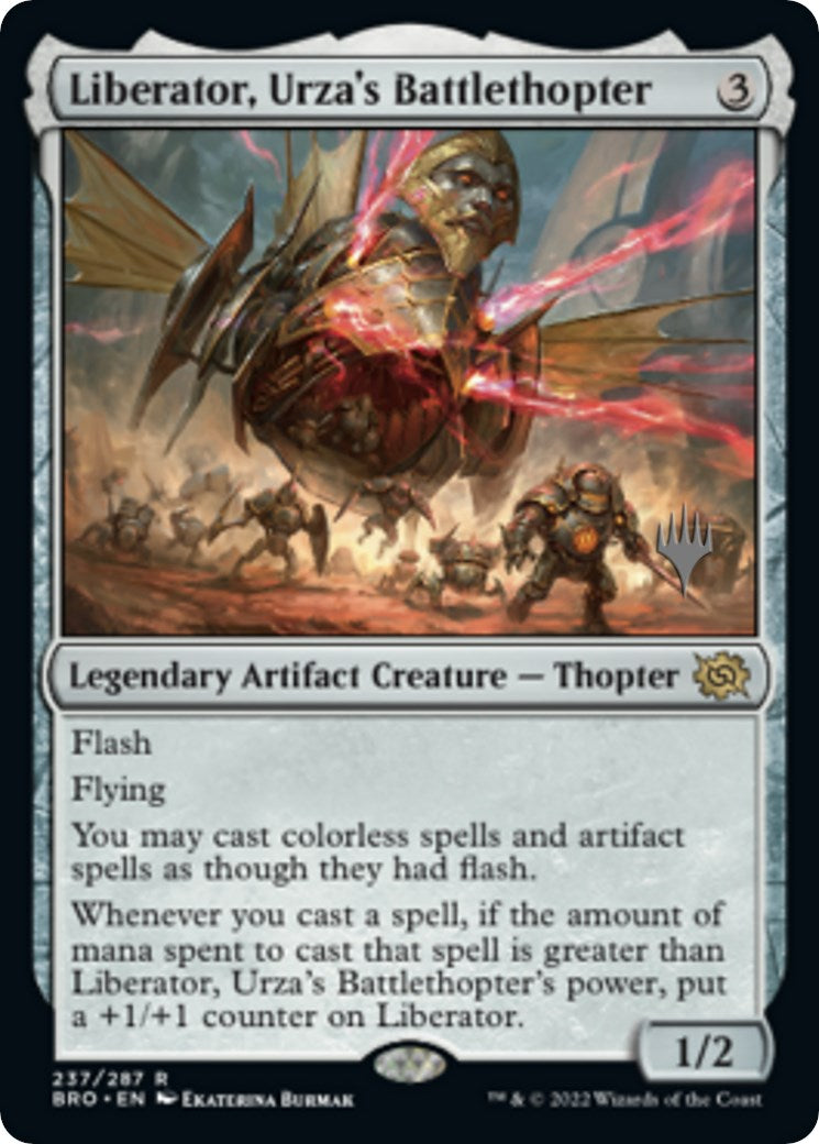 Liberator, Urza's Battlethopter (Promo Pack) [The Brothers' War Promos] | I Want That Stuff Brandon