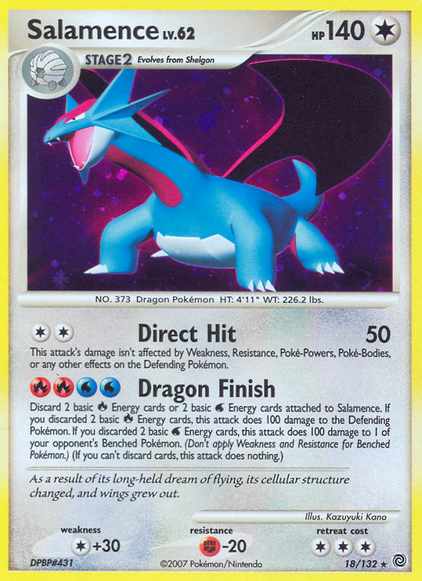 Salamence (18/132) [Diamond & Pearl: Secret Wonders] | I Want That Stuff Brandon